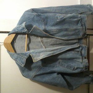 Levi's Blue Denim Moto Jacket